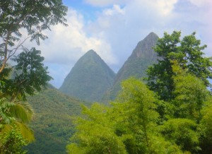 pitons just a sail away from your villa-partment by the sea