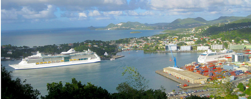 Castries just a hop away from VigieVillas St. Lucia and the Vigie business hub